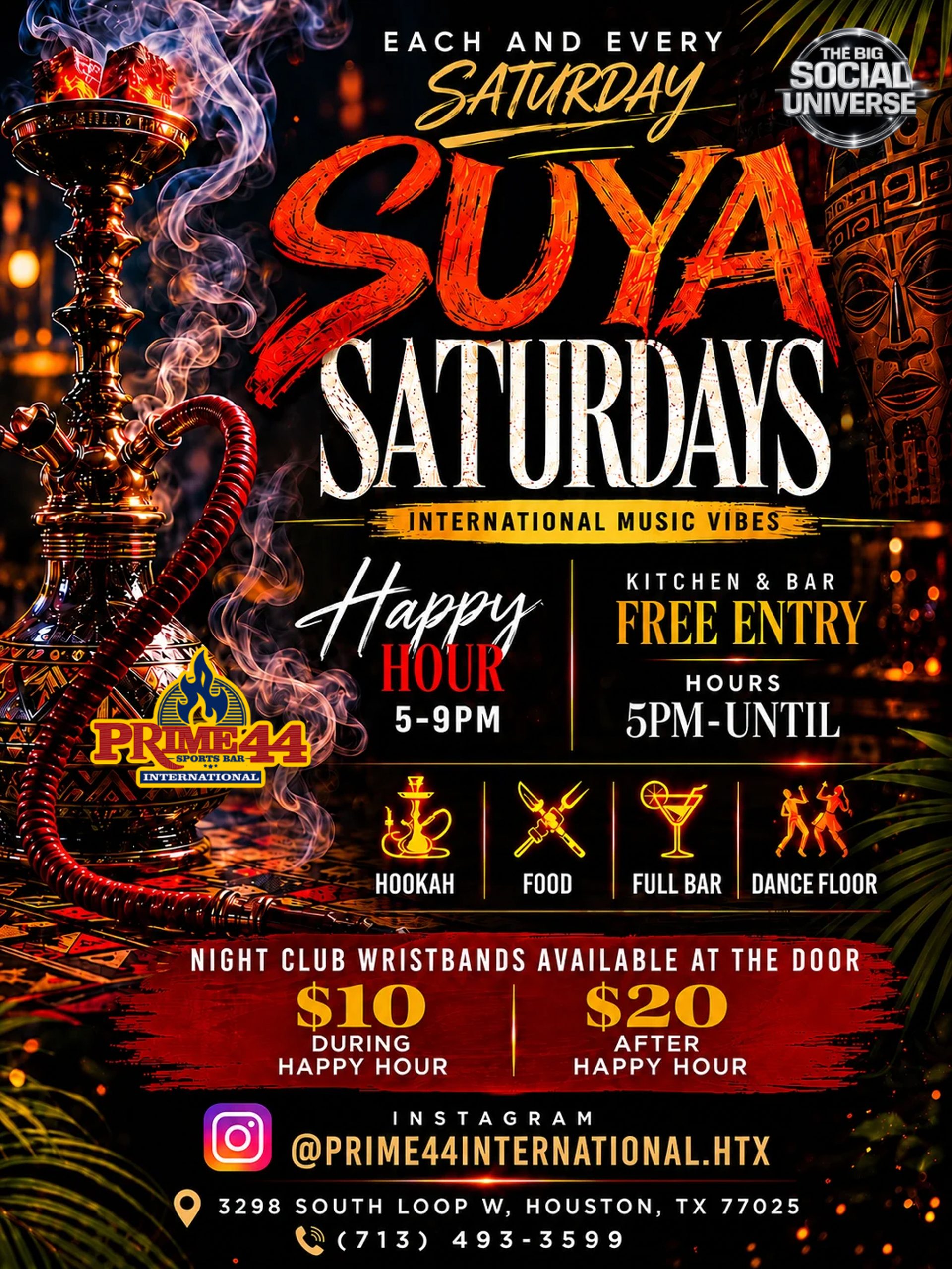 Suya Saturdays, Steak Night Thursdays